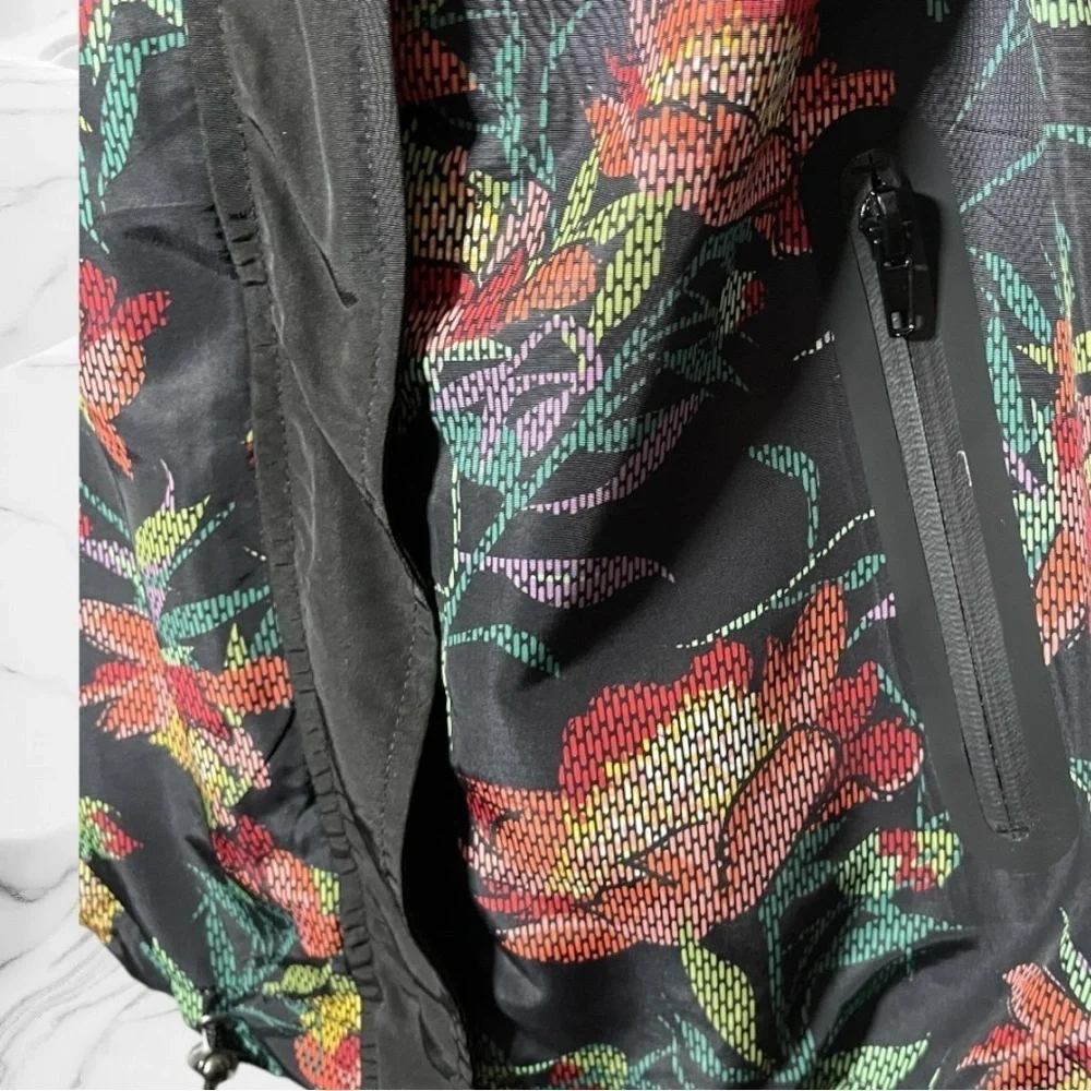 Lularoe Floral Windbreaker Jacket Create Serve Strengthen Bless Dream Size Small